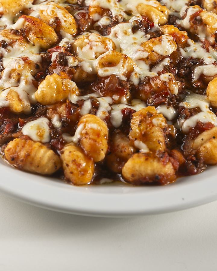 Ñoquis con bolognese